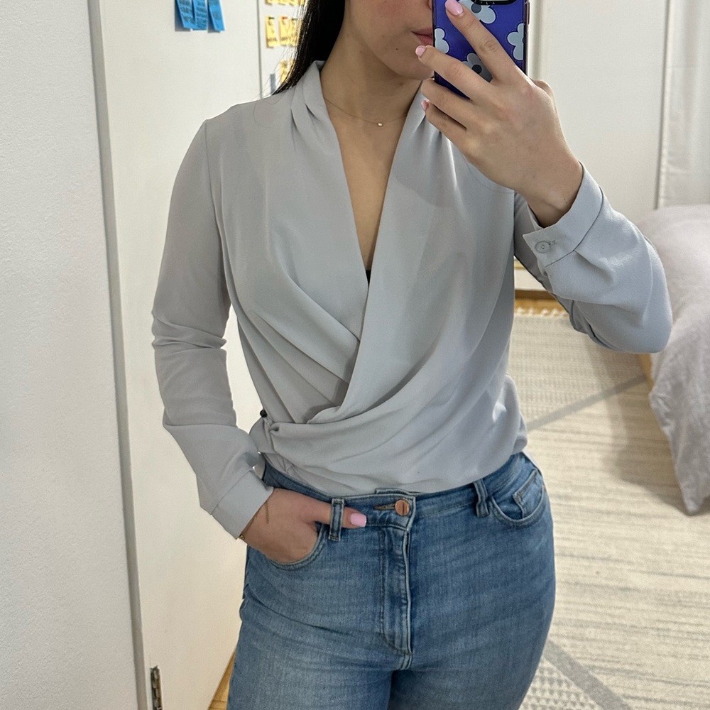 Draped blouse